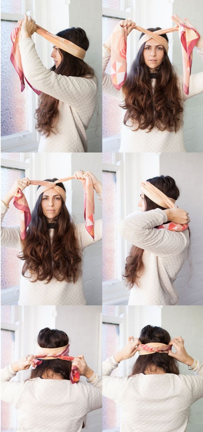 16 روش از بهترین سبک های بستن دستمال سر