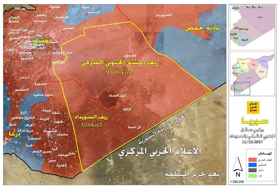 ارتش سوریه 13 هزار کیلومتر مربع از جبهه جنوبی را آزاد کرد + نقشه و جزئیات