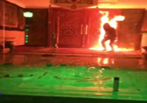گروه شیطان پرستی مسجد حضرت جوادالائمه(ع) در شرق تهران آتش زدند+ فیلم
