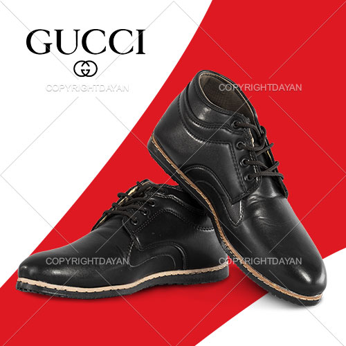 نیم بوت مردانه Gucci(سرمه ای - قهوه ای - مشکی)  