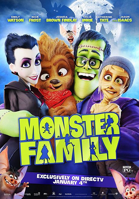 دانلود انیمیشن خانواده هیولاها Monster Family 2017 دوبله فارسی