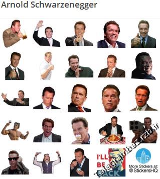 استیکر تلگرام Arnold Schwarzenegger