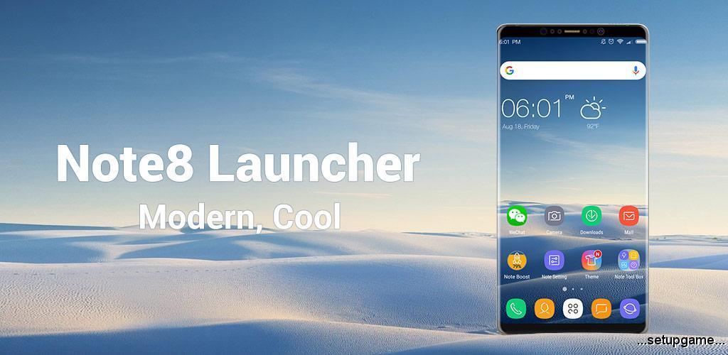 دانلود Note 8 Launcher – Galaxy Note8 launcher, theme PRIME 2.2 – لانچر گلکسی نوت 8 اندروید !