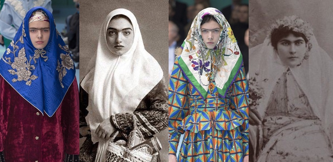 زنان قاجار در فشن شوی گوچی