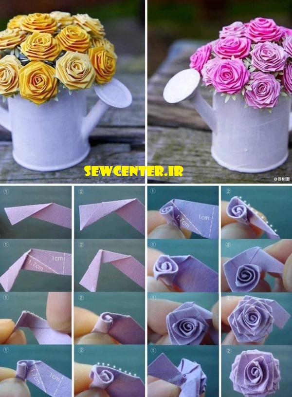 آموزش ساخت گل برای گلدان