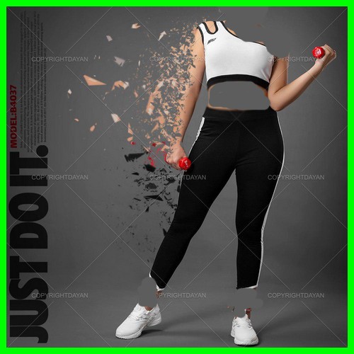 جدیدترین مدل ست نیم تنه و شلوار Nike نایک دخترانه تپل
