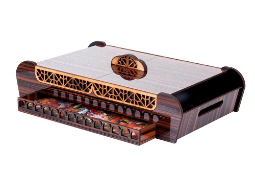 جعبه چای کیسه ای مدل نارون  - جعبه و سینی چوبی دمنوش