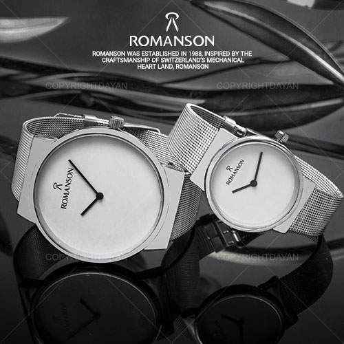 فروش ست ساعت مردانه و زنانه Romanson مدل Lokoz(نقره ای) 