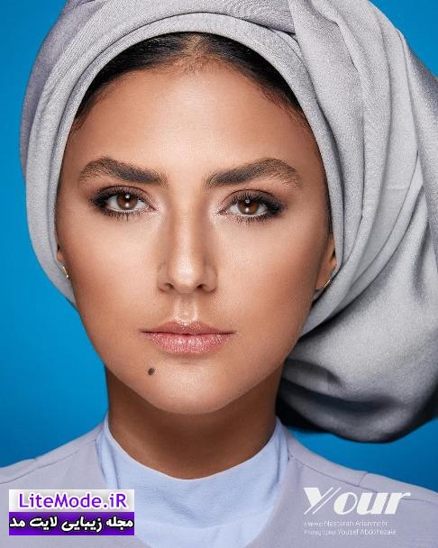 مدلینگ هدی زین العابدین به عنوان مدل برند آرایشی +عکس
