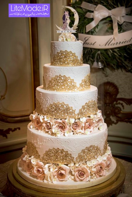 کیک عروسی سه طبقه 