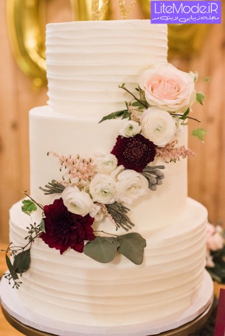 کیک عروسی سه طبقه 