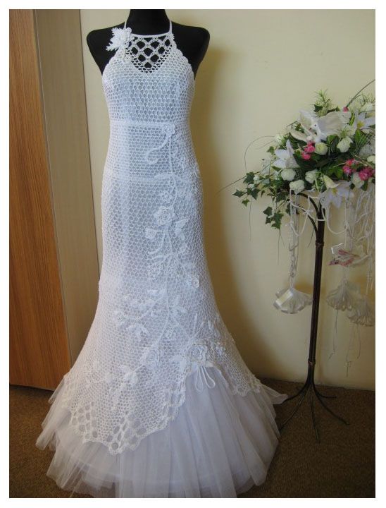 مدل بافتنی لباس عروس2