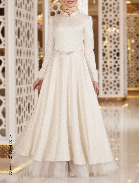  مدل لباس عروس پوشیده و ساده 