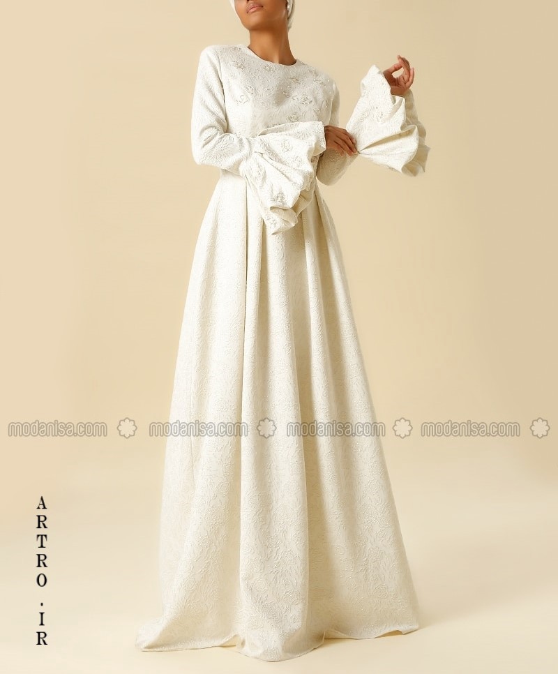  مدل لباس عروس پوشیده اروپایی 