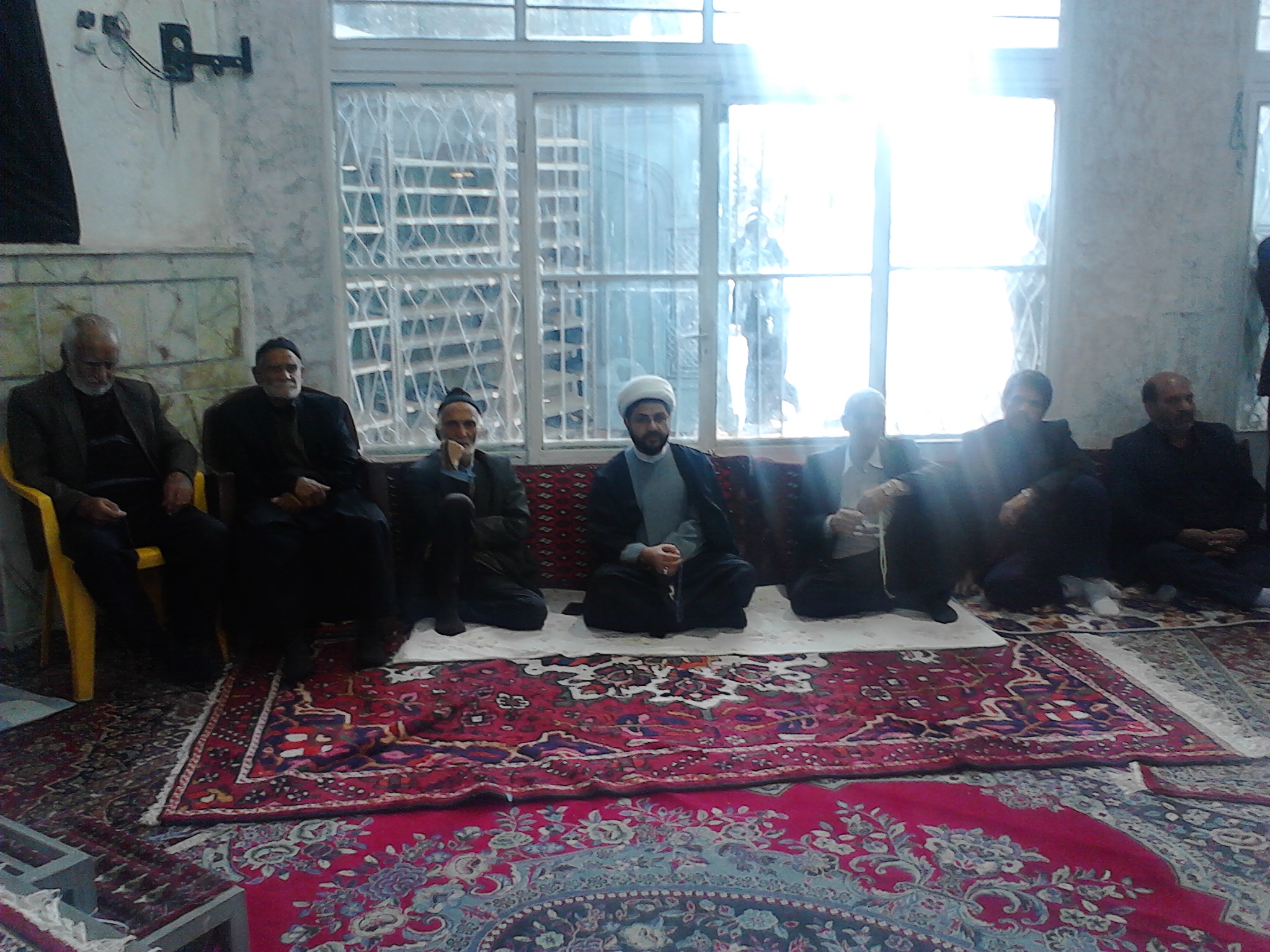 حضور امام جمعه محترم در مراسم ترحیم حاجیه خانم حشمت در مسجد بلال قهدریجان