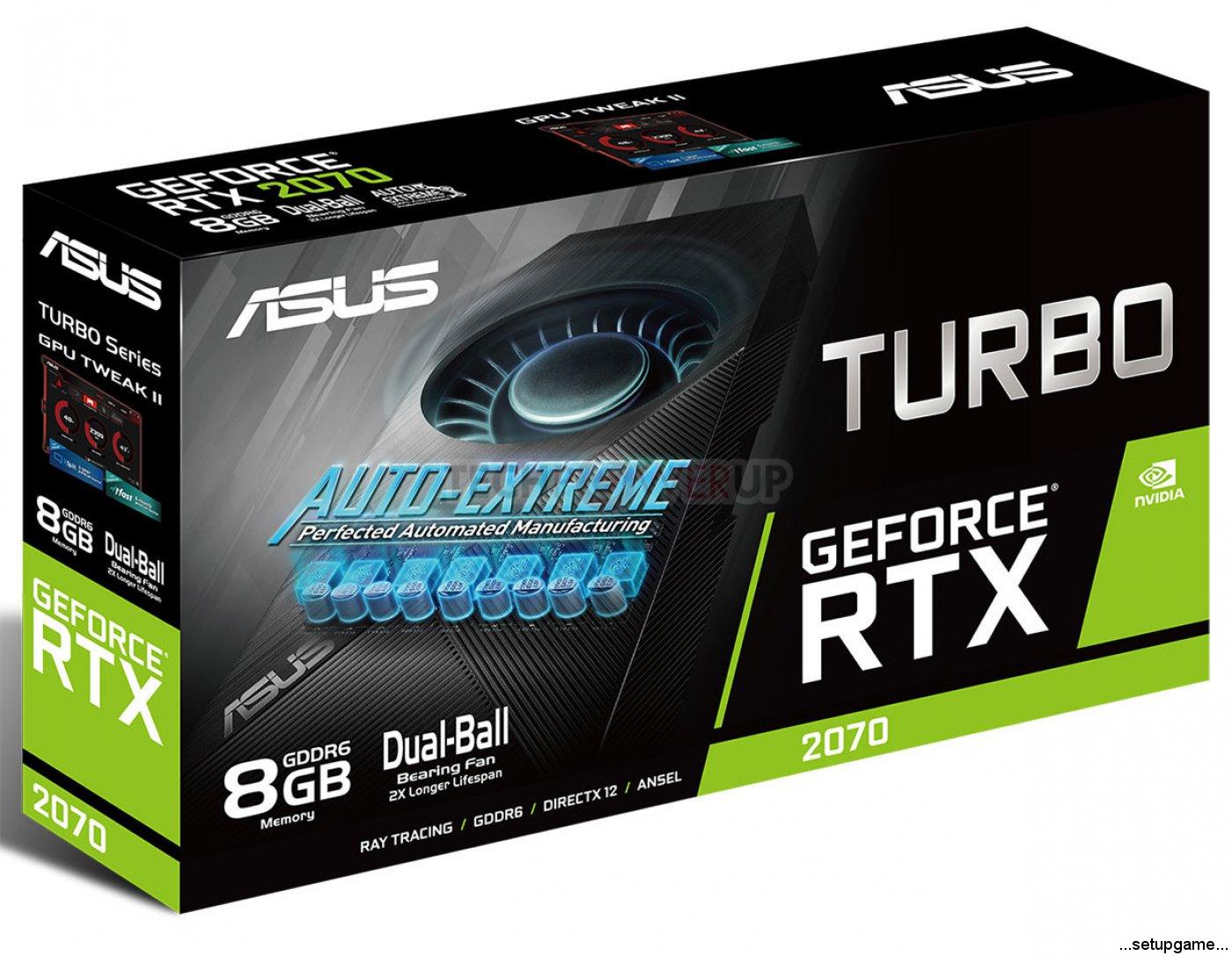 نسخه EVO از کارت گرافیک ASUS GeForce RTX 2070 Turbo معرفی شد 