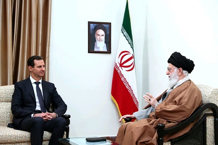 صبح روز گذشته بشار اسد بعد از 8 سال به دیدار امام خامنه‌ای رفت