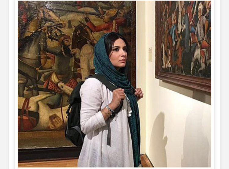 تك عكس ليندا كياني در موزه ملي تهران