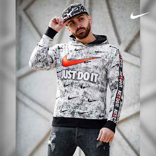 سویشرت کلاهدار مردانه طرح نایکی Nike مدل T8894 
