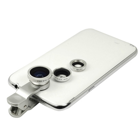 پکیج لنز عکاسی موبایل 3 کاره - لنز واید ، فیش آی و ماکرو