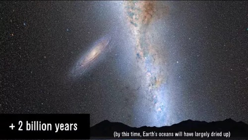 تصویر فضا در 2 میلیارد سال آینده 