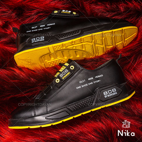 کفش Nika مدل Q9457  - کفش اسپورت مردانه مشکی