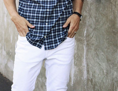  راهنمای خرید شلوار جین سفید مردانه 