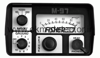 دستگاه فلزیاب Fisher M-97 درشیراز 09371414171 فلزیاب زمانی 