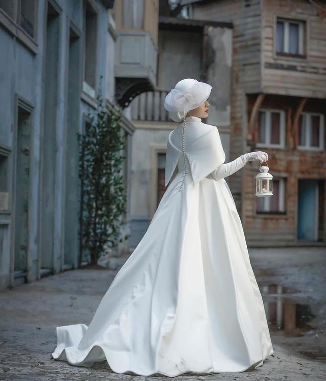مدل لباس عروس پوشیده 2019