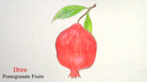 چگونه انار بکشیم - نقاشی کودکانه