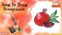 آسان ترین روش نقاشی انار کودکانه