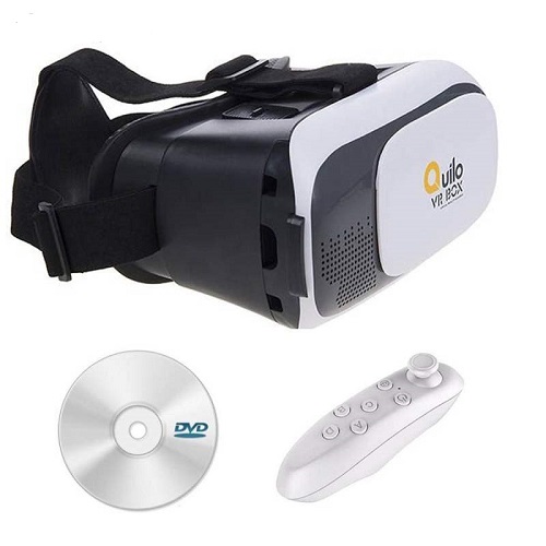 هدست واقعیت مجازی کوییلو مدل Box-2 به همراه ریموت کنترل و DVD نرم افزار 