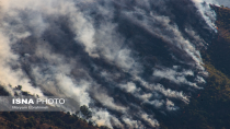 آتش سوزی جنگل‌های ارسباران به کمک هلیکوپترهای هلال احمر و ارتش خاموش شد