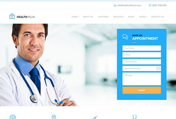 قابلیت های مهم برای طراحی وبسایت پزشکی