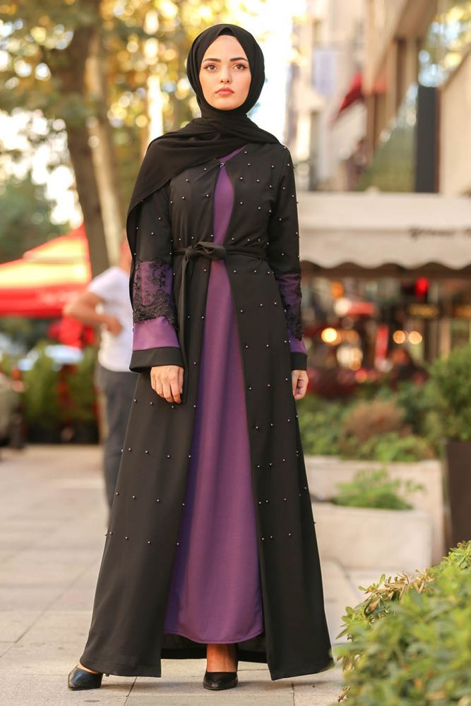  مدل مانتو بلند عربی 