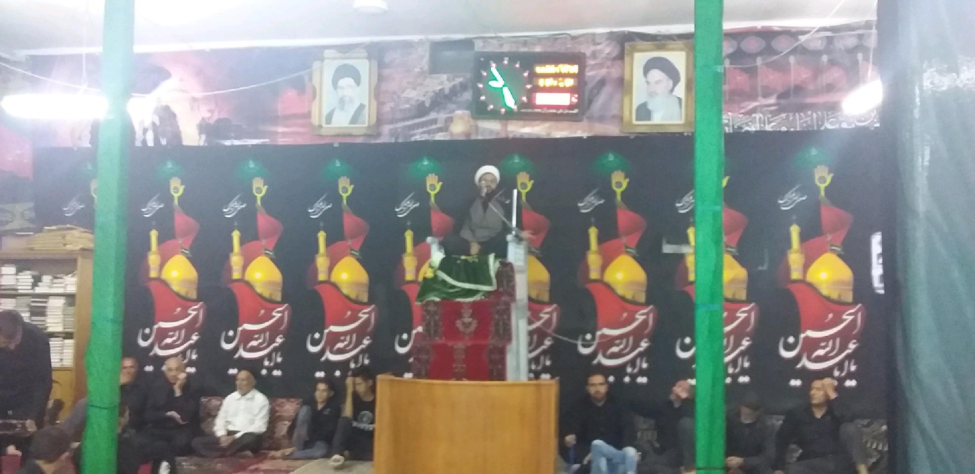 حضور و سخنرانی امام جمعه محترم شهر قهدریجان در حسینه شهر فیلور
