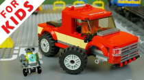 دانلود ماشین بازی کودکانه : ساخت ماشین قرمز توسط ربات