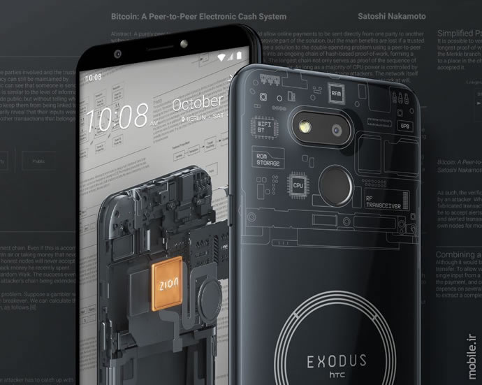 معرفی Exodus 1s دومین اسمارت‌فون مبتنی بر بلاک‌چین از شرکت HTC÷