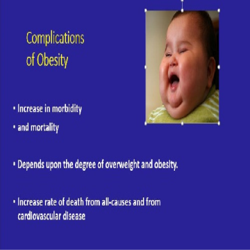 پاورپوينت با عنوان همراهی و عوارض چاقی در کودکان و نوجوانان Comorbidities and complications of obesity in children and adolescents به زبان انگلیسی