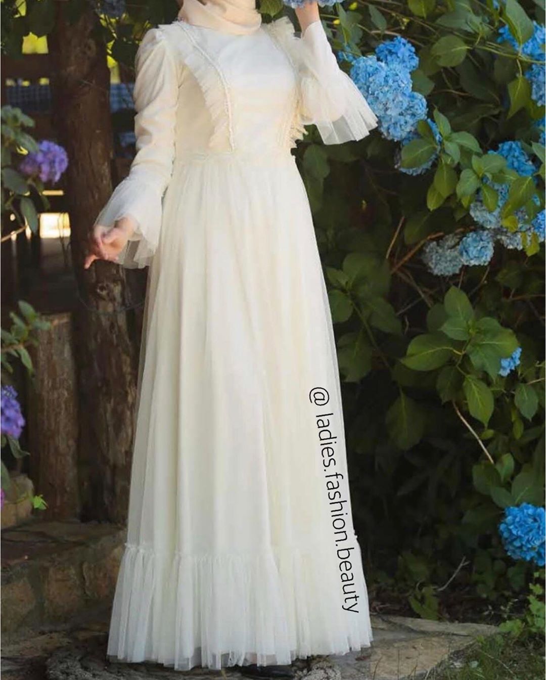 مدل لباس عروس باحجاب 