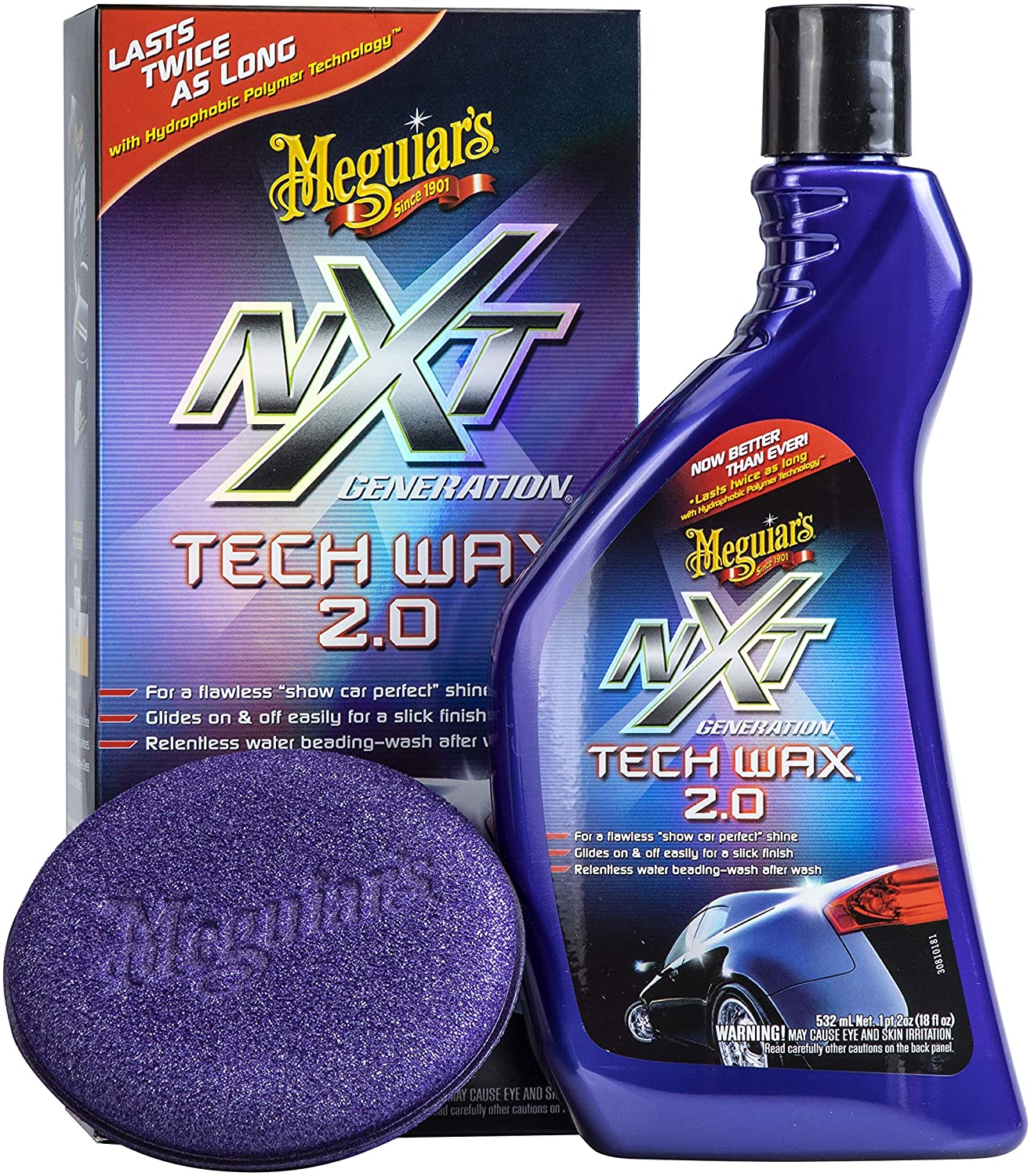 کیت واکس مایع بدنه خودرو مگوایرز Meguiars NXT Generation Tech Wax Liquid 2.0 G12718