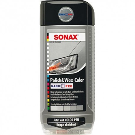 پولیش و واکس طوسی سوناکس مدل SONAX Polish & Wax Color Silver/Gray