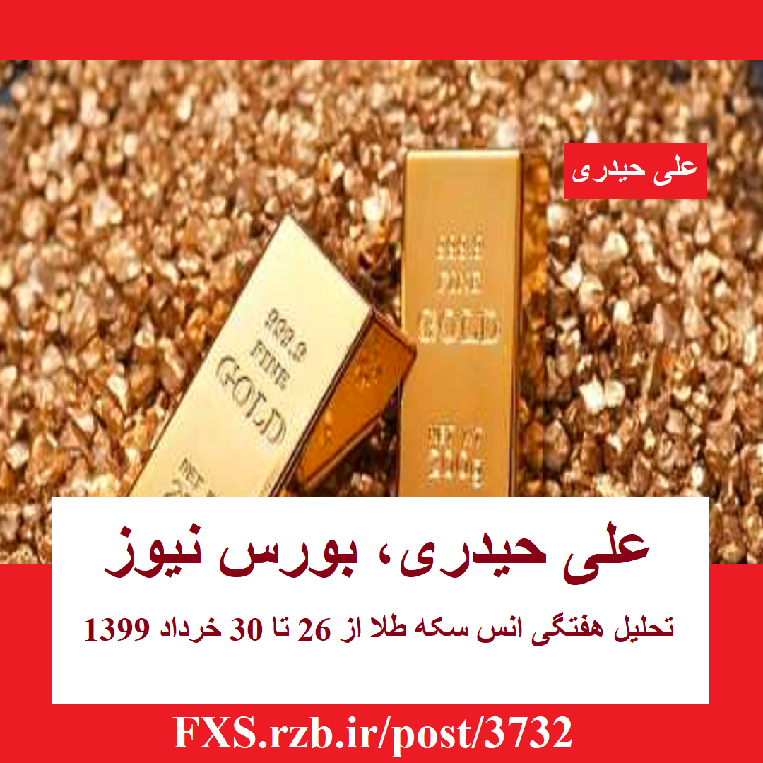 تحلیل هفتگی انس سکه طلا از 26 تا 30 خرداد 1399