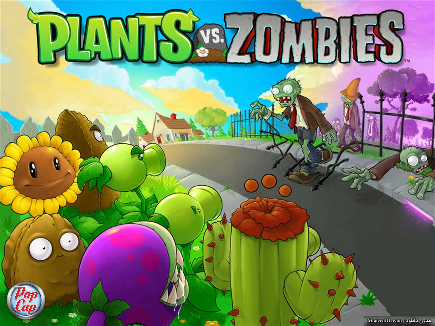  بازی گیاهان علیه زامبی ها برای کامپیوتر - Plants vs Zombies PC Game