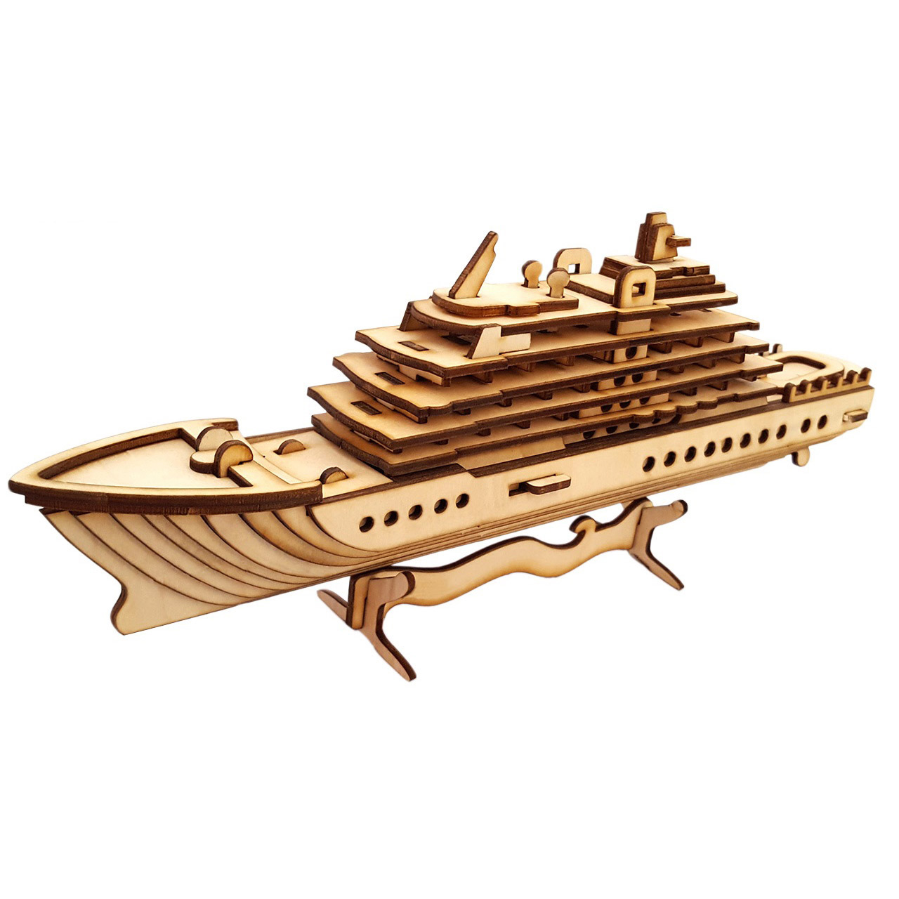 پازل سه بعدی چوبی برتاریو Cruise Boat