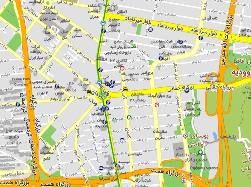 دانلود جدیدترین نقشه pdf شهر تهران بزرگ با کیفیت بسیار بالا سال 99 در ابعاد بزرگ