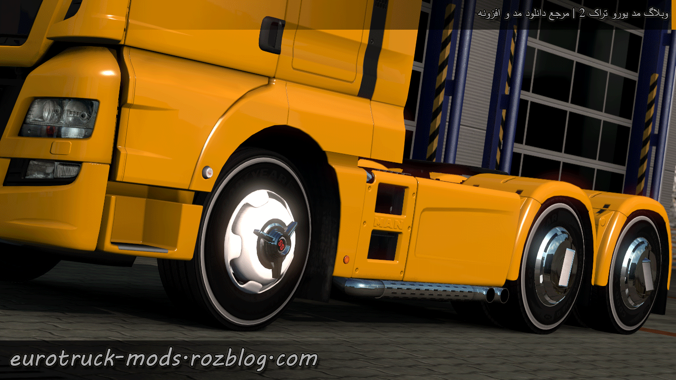 دانلود رینگ و لاستیک با کیفیت برای همه کامیون ها و تریلر های بازی یورو تراک 2 ورژن 1.39
