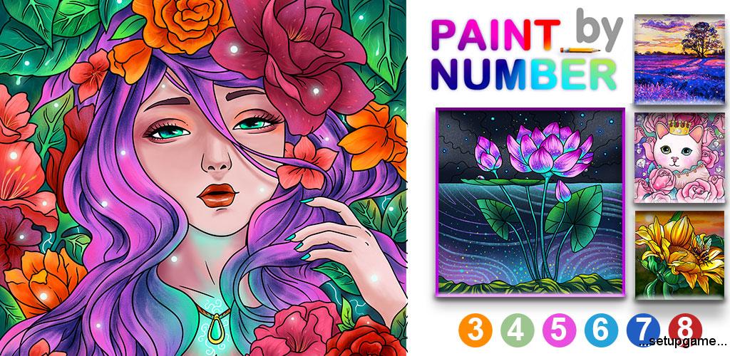 دانلود Paint By Number – Free Coloring Book & Puzzle Game 2.35.2 – برنامه پازل رنگ آمیزی زیبا و سرگرم کننده اندروید + مود 