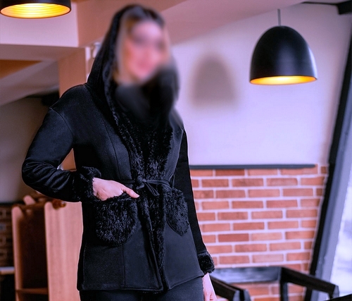 هودی فشن مجلسی زنانه لاغر اندام بلند قد دراز