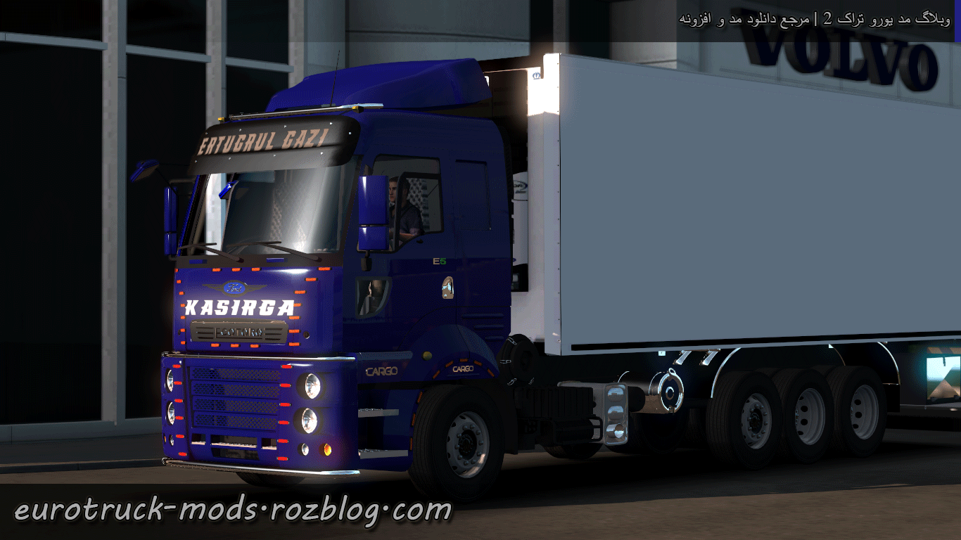 دانلود کامیون Ford Cargo + داخلی برای بازی یورو تراک 2 ورژن 1.39